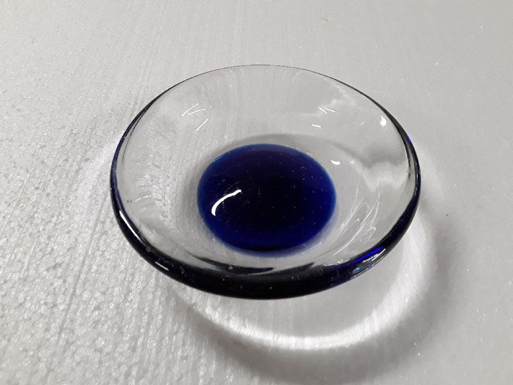 VIDE POCHE VERRE BLEU