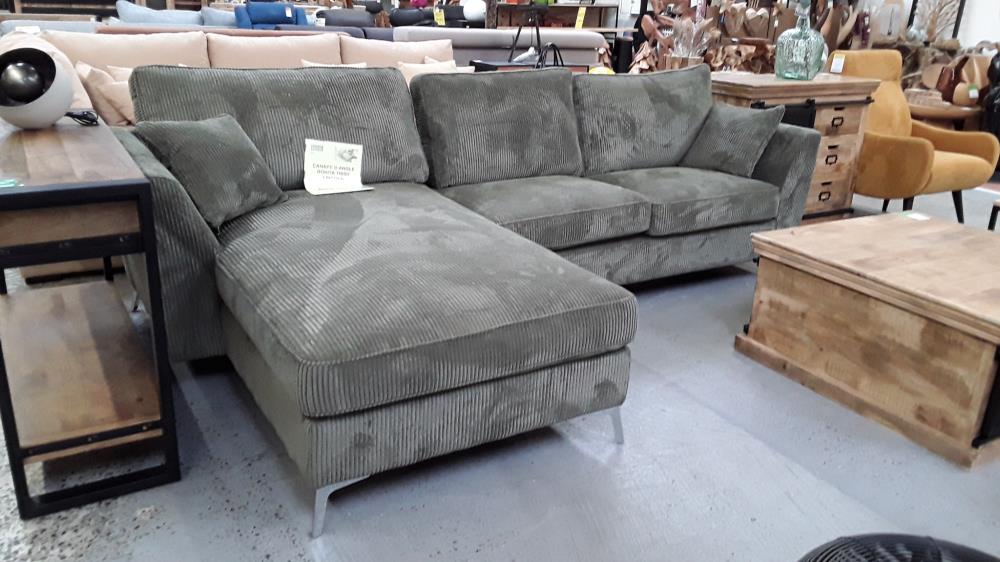 CANAPE D ANGLE BONITA TISSU LINCOLN 