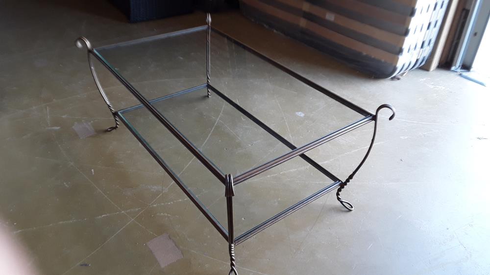 TABLE BASSE VERRE