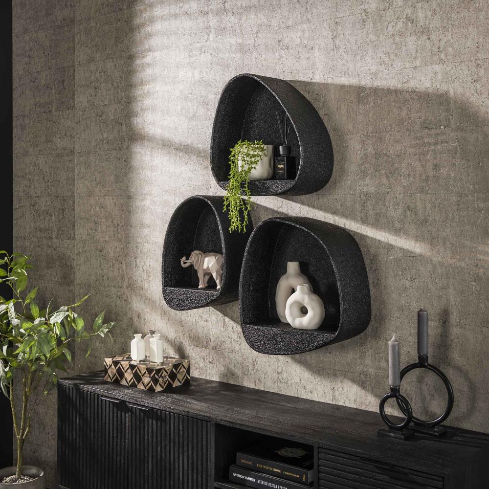 ETAGERE MURAL METTALIC GRIS /PIECE 