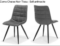 CHAISE COMO EN SOFT ANTHRACITE /DESTOCK  