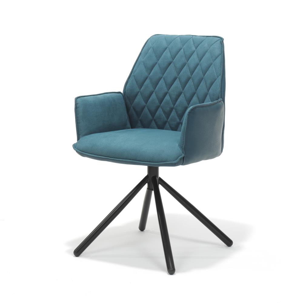 FAUTEUIL BLEU PETROL /DESTOCK 