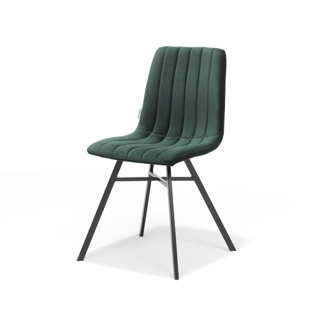 CHAISE VELOURS VERTE /DESTOCK 