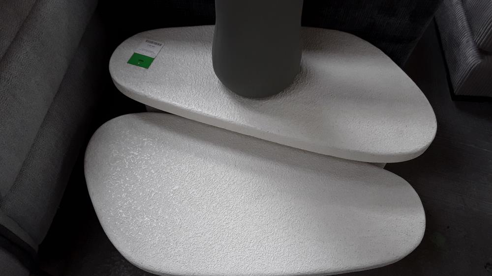 TABLE DE SALON XL SET DE 2 MARBRE COMPOSITE 