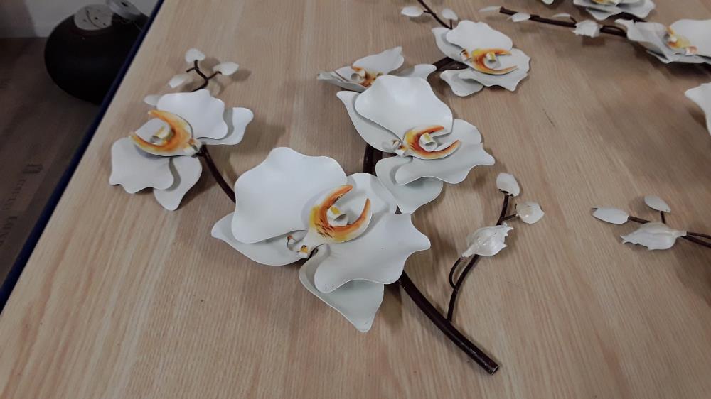 DECO MURALE FLEUR METAL MM