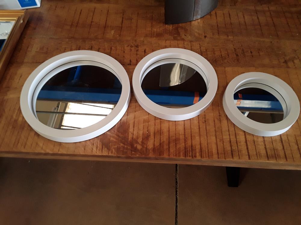 LOT DE 3 MIROIRS RONDS