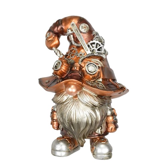 FIGURINE STEAMPUNK EN RÉSINE D'UN GNOME