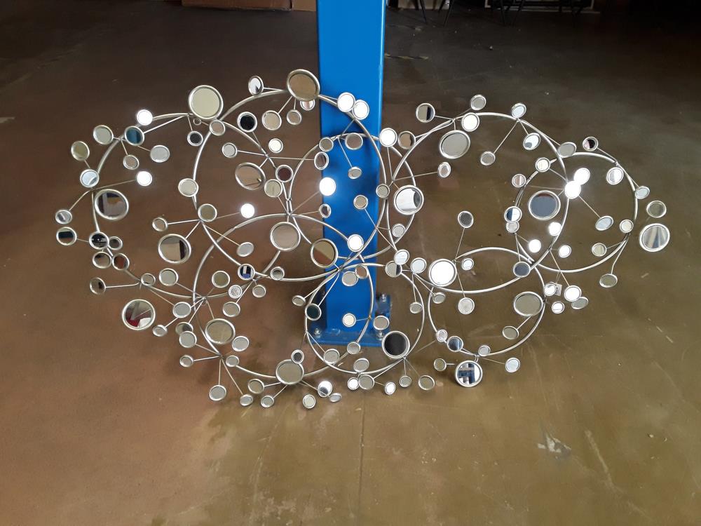 DECO MURALE METAL MIROIR 