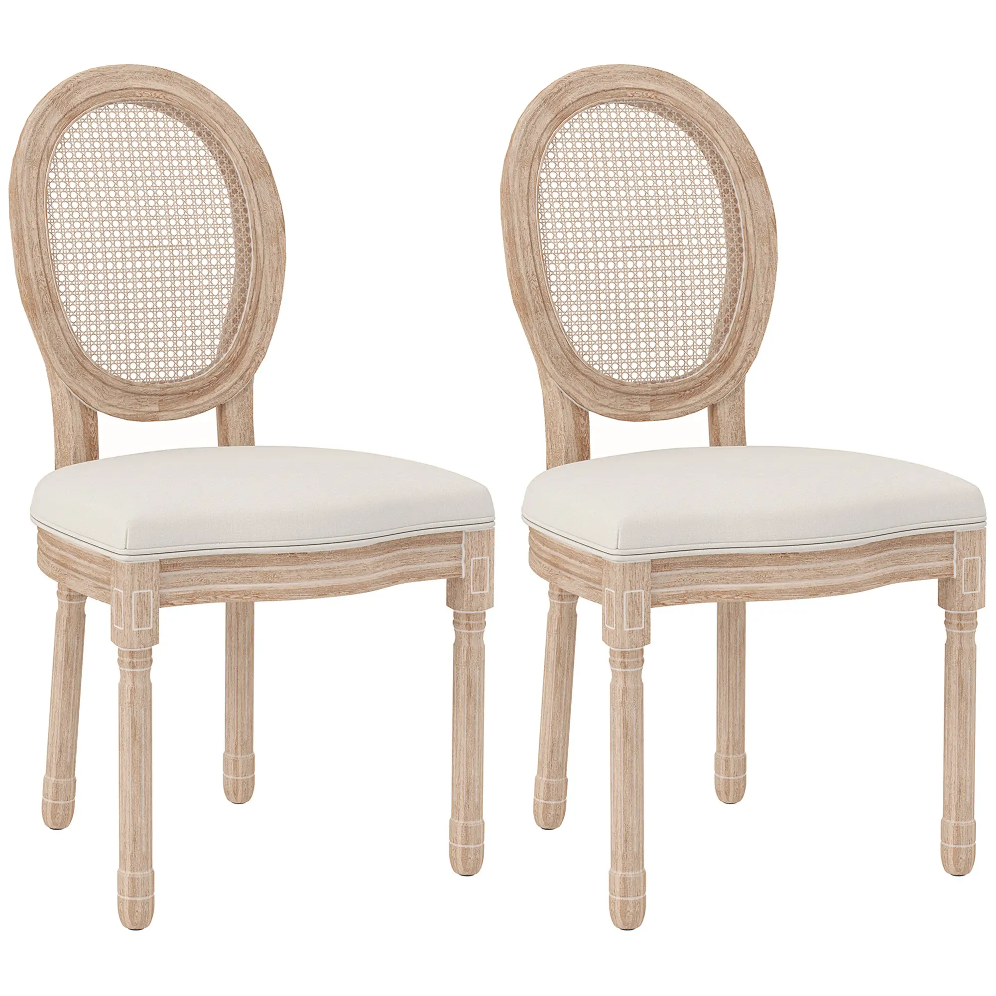  CHAISES DE SALLE À MANGER, CHAISES DE CUISINE, DESIGN VINTAGE, ASPECT CANNAGE/DESTOCK