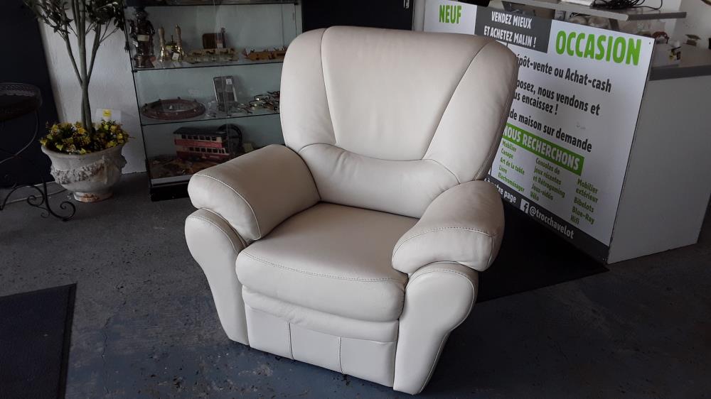FAUTEUIL RELAX ELECTRIQUE CREME