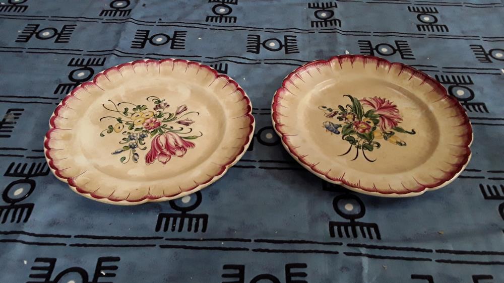 ASSIETTE PORCELAINE DECOR MAIN STRASBOURG 