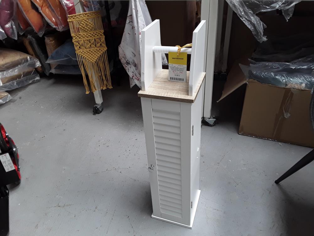 SUPPORT PAPIER TOILETTE - PORTE-PAPIER TOILETTE - ARMOIRE POUR PAPIER TOILETTE -/DESTOCK