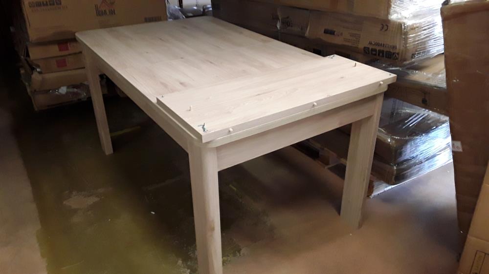 TABLE COLORIS CHENE CLAIR 1 ALLONGE