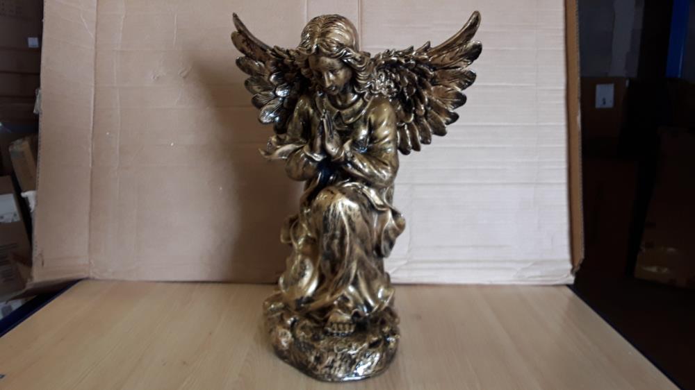STATUE ANGE PRIEUR DORÉ