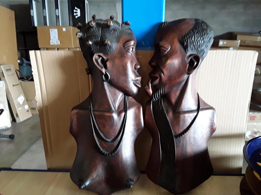 DECO MURALE AFRICAINE COUPLE