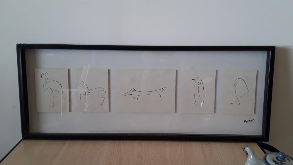 CADRE SOUS VERRE PICASSO 