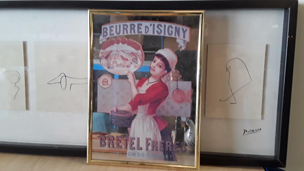 MIROIR PUBLICITAIRE BEURRE D'ISIGNY