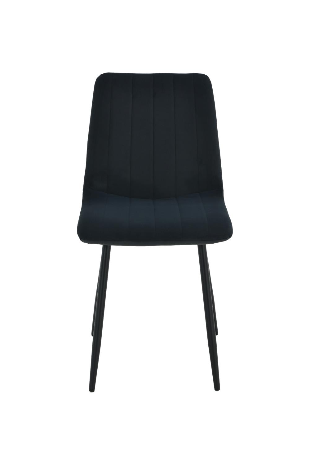 CHAISE CORK TISSU GRIS ANTHRACITE PIEDS RONDS NOIR 