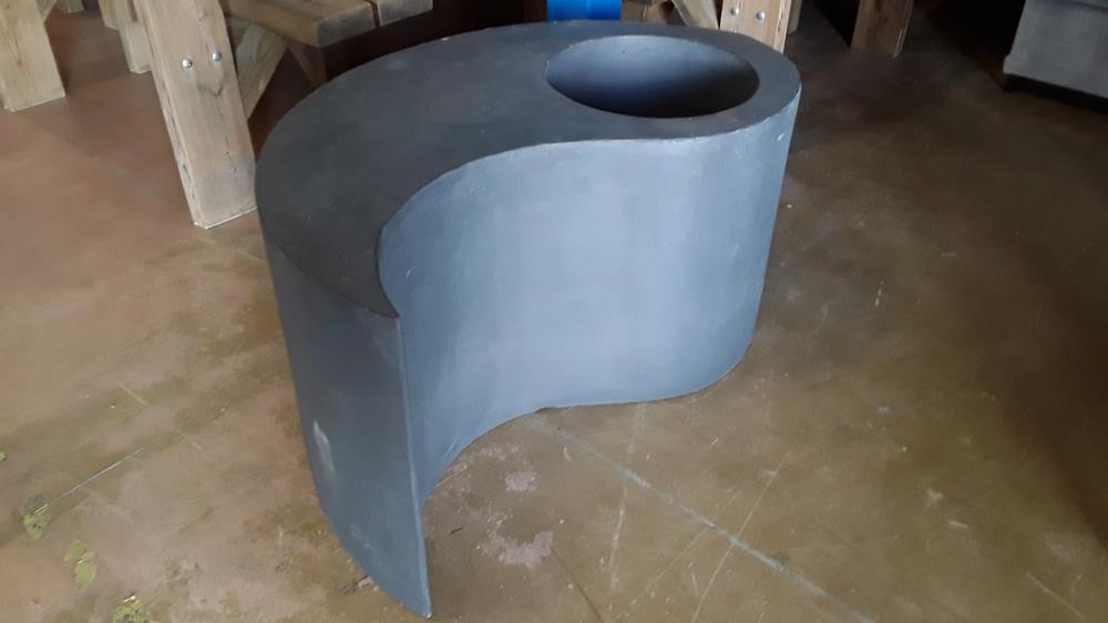 POT DE FLEURS GRIS GM