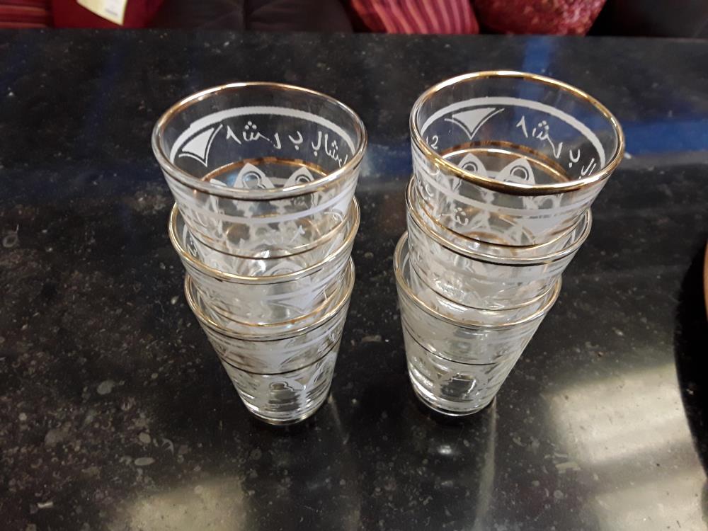 LOT DE 6 PETIT VERRES