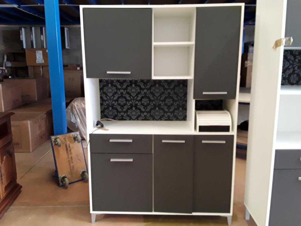 MEUBLE DE CUISINE GRIS BLANC