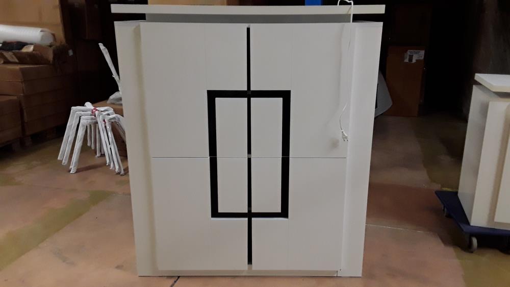 MEUBLE DE RANGEMENT BLANC LAQUÉ 