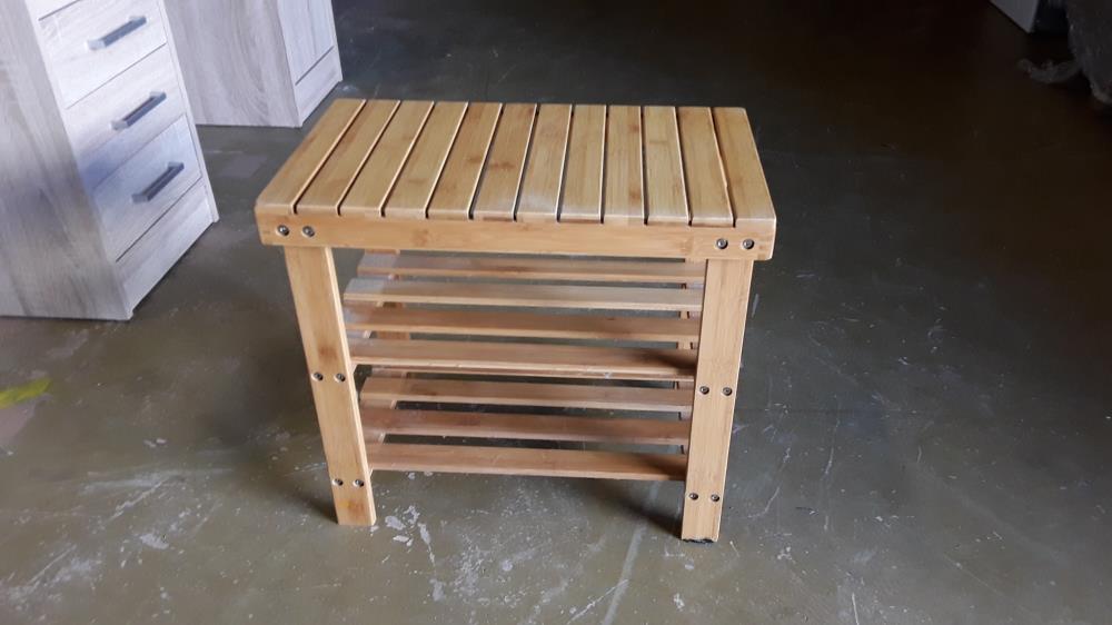 BANC ETAGERE BAMBOU
