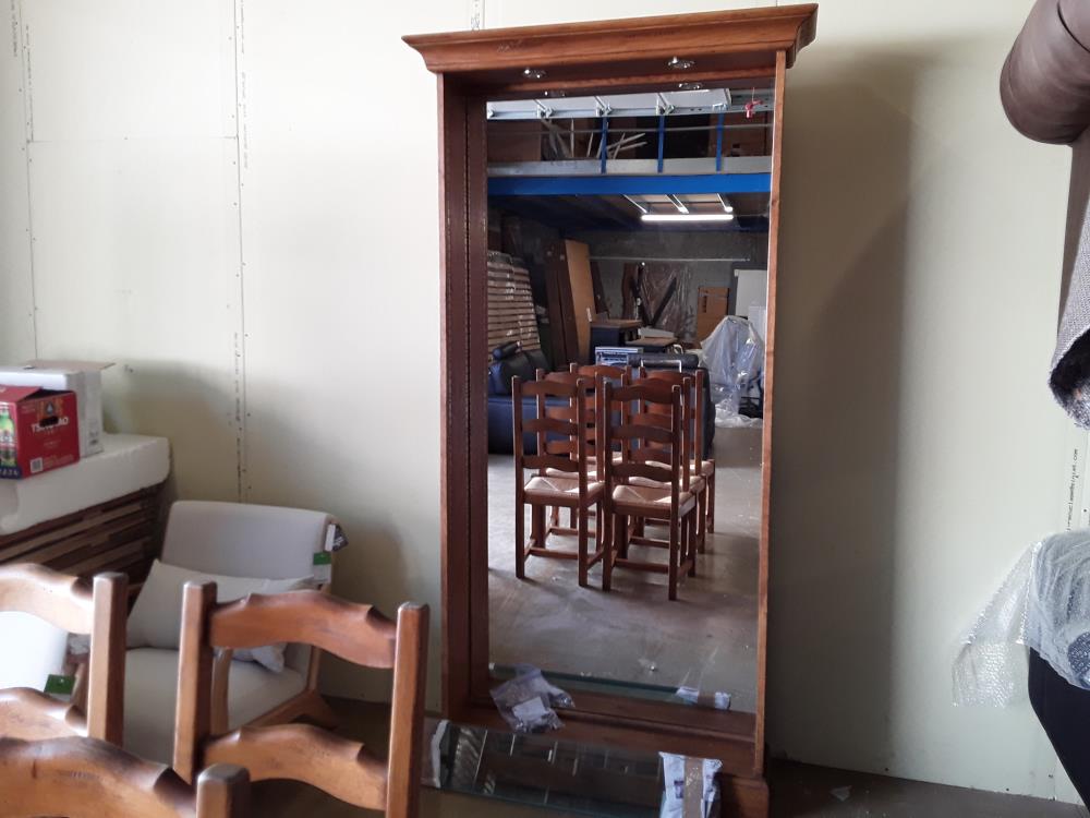 ETAGERE BIBLIOTHÈQUE CHENE MIROIR 