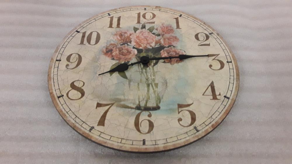 HORLOGE DECO FLEURS