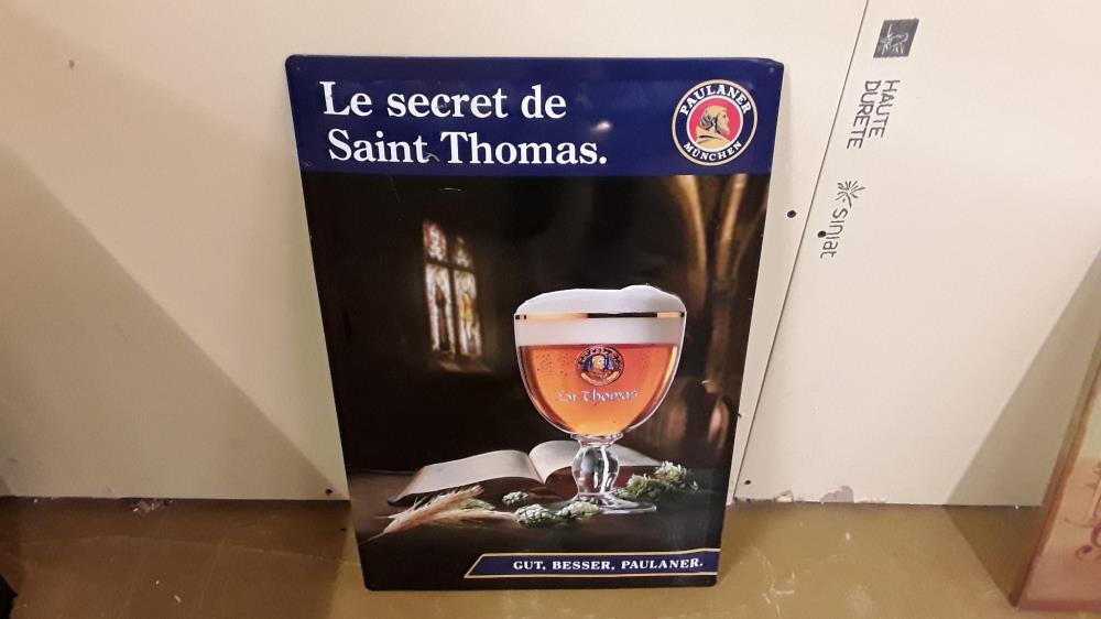 PLAQUE METAL PUB BIERE