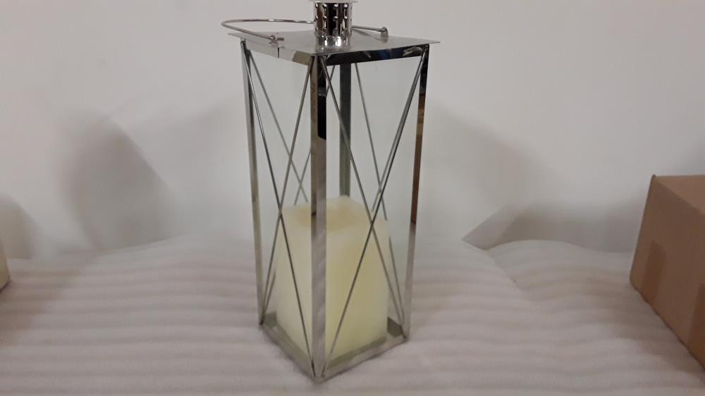 LANTERNE GM METAL AVEC BOUGIE 