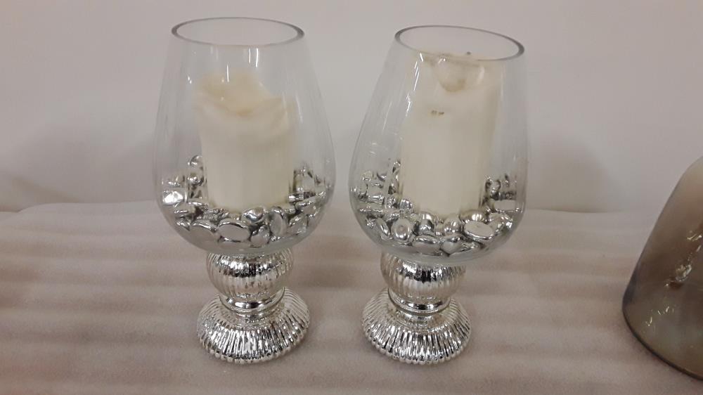 DECO VERRE ARGENT BOUGIE
