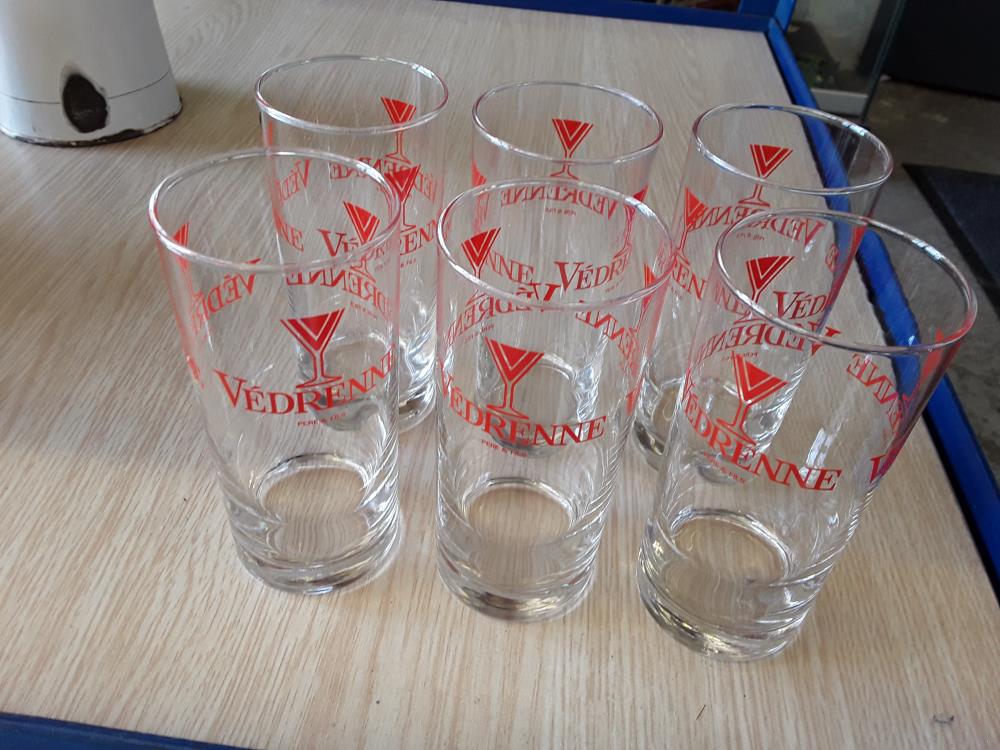 LOT DE 6 VERRES