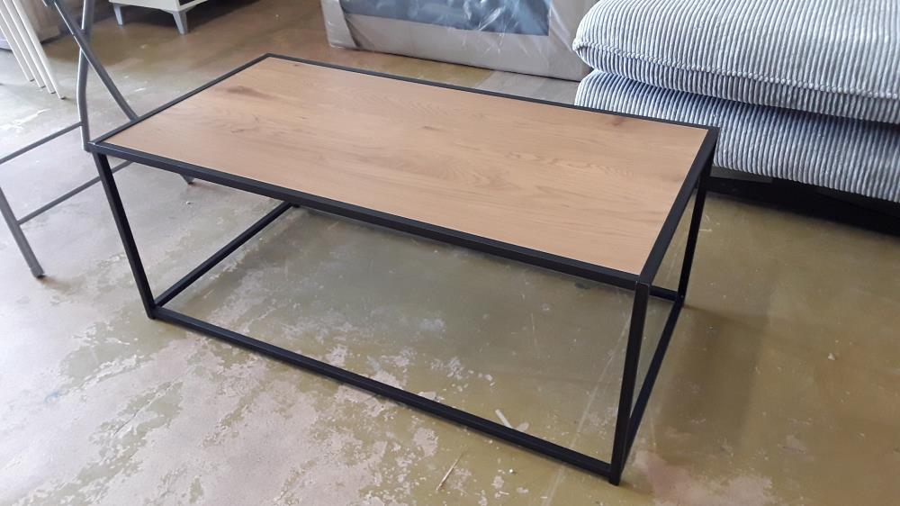 TABLE BASSE METAL BOIS