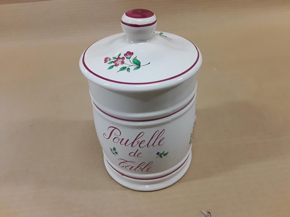 POUBELLE DE TABLE LUNEVILLE 