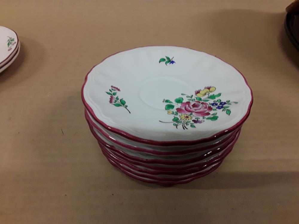 LOT DE 7 SOUCOUPE LUNÉVILLE 