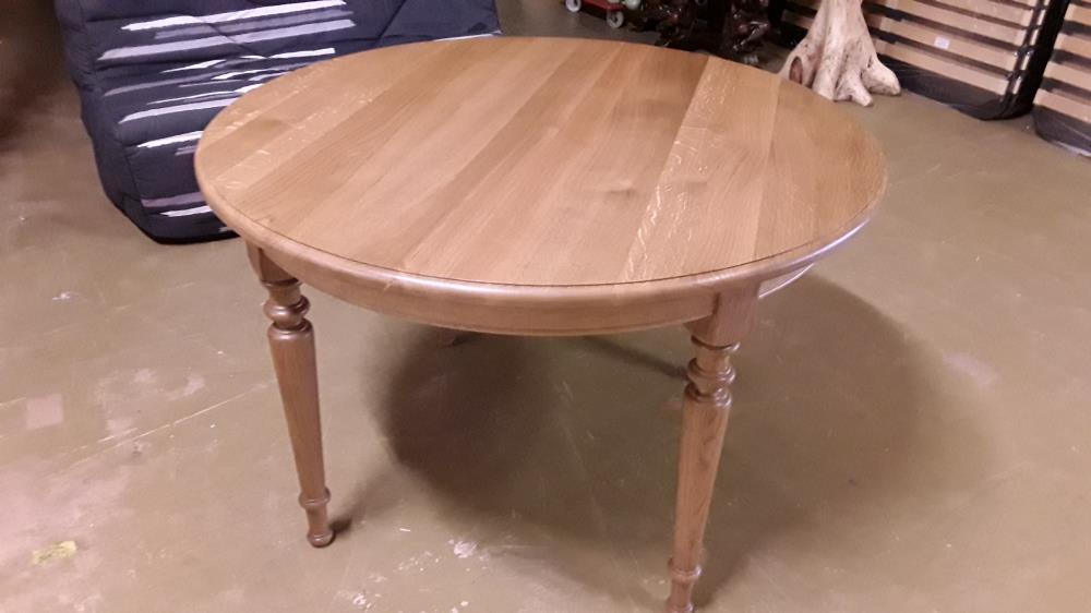 TABLE RONDE CHENE