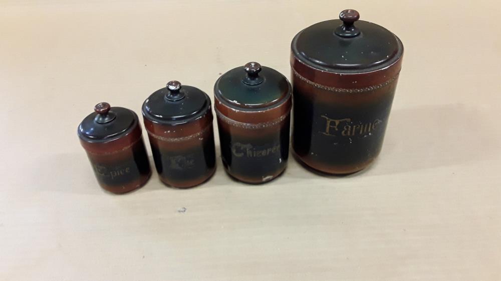 LOT DE 4 BOITES METAL