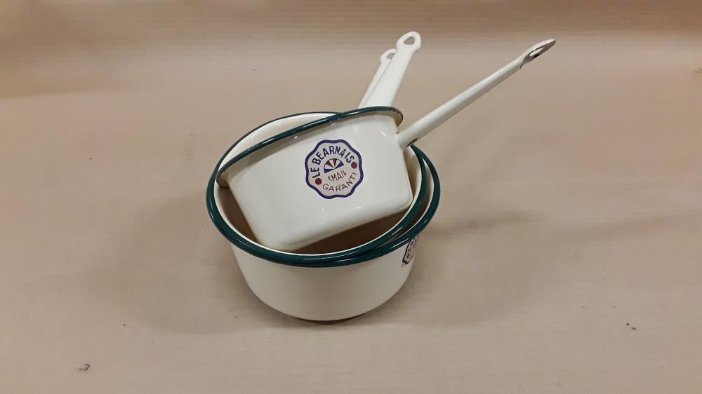 LOT DE 3 CASSEROLES LE BÉARNAIS VINTAGE