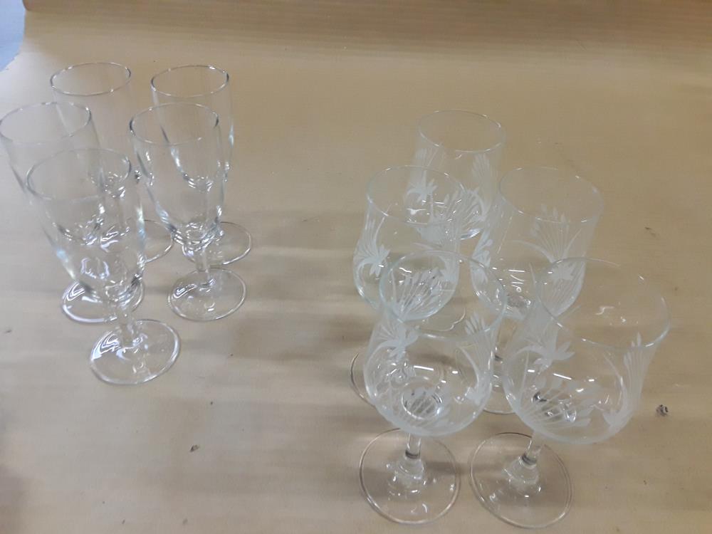 LOT DE 5 VERRES