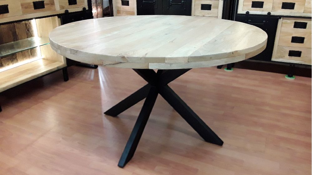 TABLE RONDE MANGUIER 160