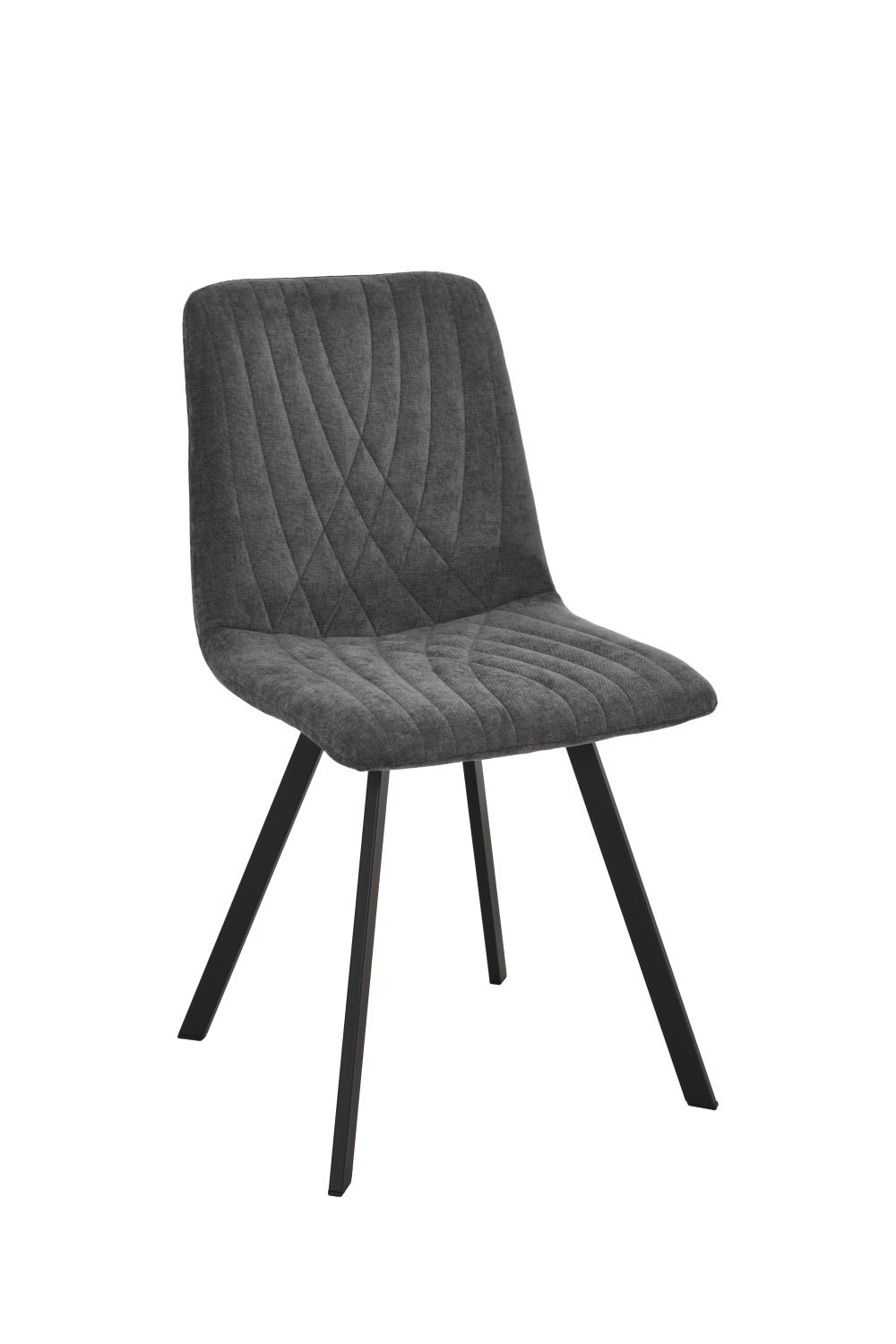 CHAISE MAID TISSU MALOY 18 ANTHRACITE 45*55*88*50