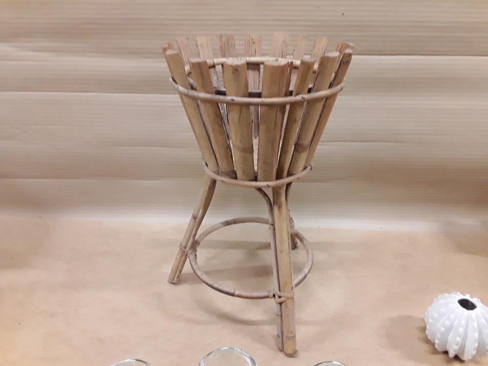 CACHE POT BAMBOU VINTAGE