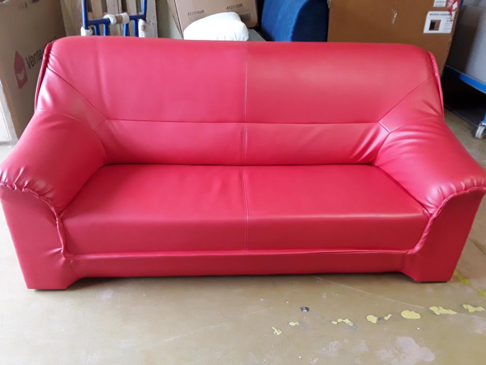 BANQUETTE 3 PLACES ROUGE
