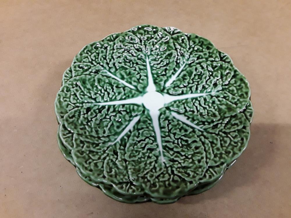 LOT DE 2 PETITES ASSIETTES VERTES