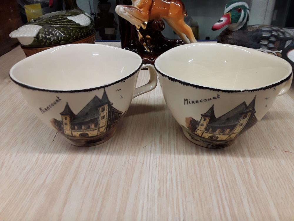 LOT DEUX TASSES MIRECOURT 