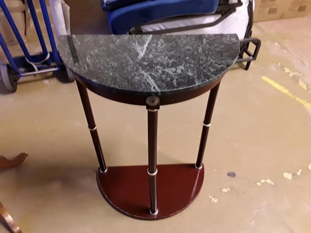 PETITE CONSOLE DEMI LUNE MARBRE