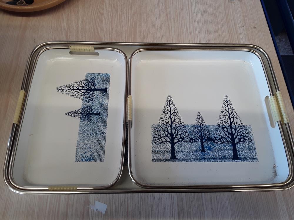 LOT DE 3 PLATEAUX VINTAGE