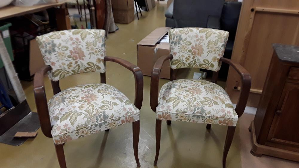 PAIRE DE FAUTEUILS BRIDGE 