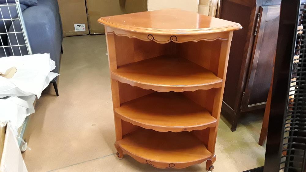 ETAGERE D'ANGLE MERISIER 
